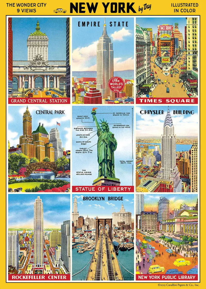 Cavallini & Co. New York City By Day Decorative Paper 1