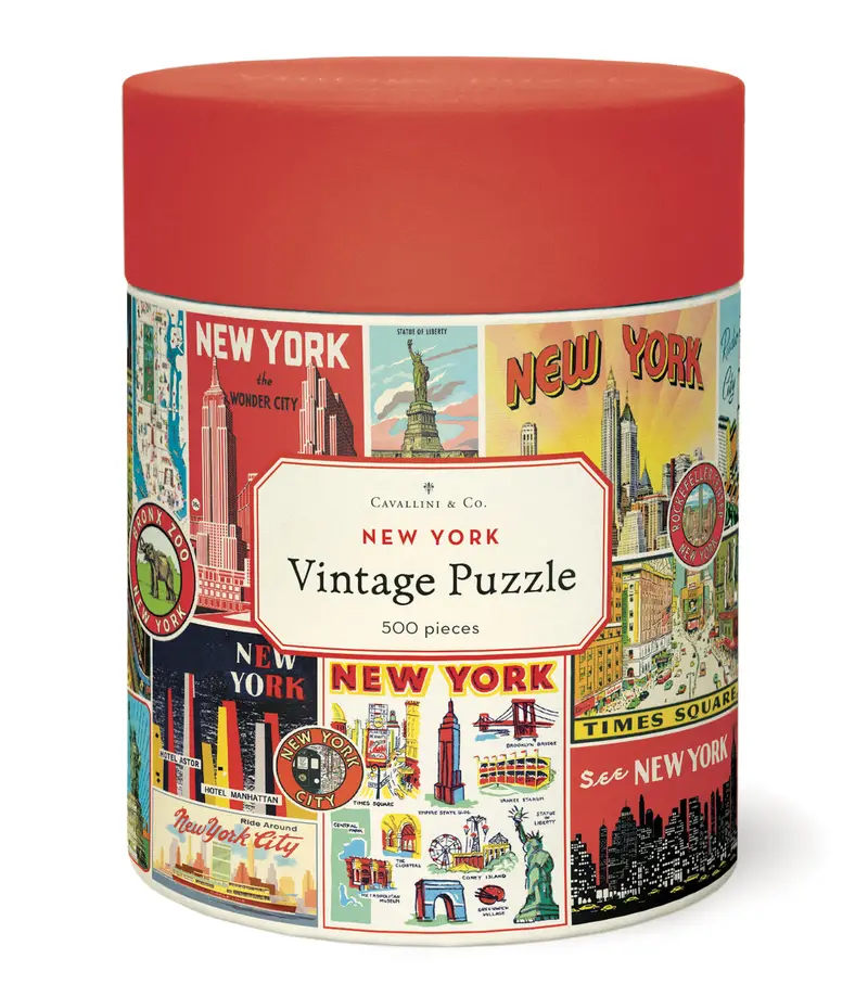 Cavallini & Co. New York City Collage 500 Piece Puzzle 1