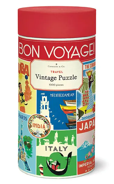 Cavallini & Co. Travel 1000 Piece Puzzle 1