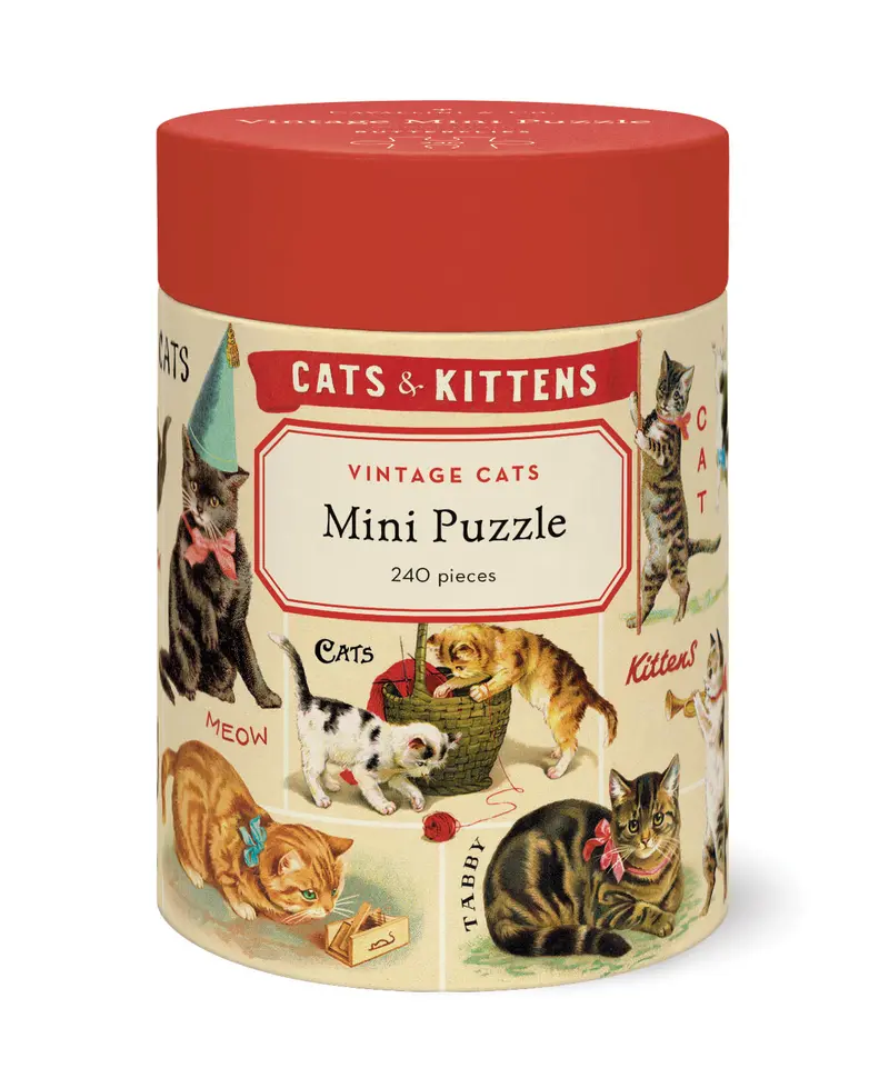 Cavallini & Co. Vintage Cats 240 Piece Mini Puzzle 1