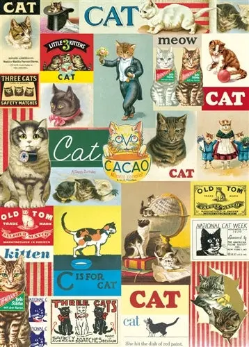 Cavallini & Co. Vintage Cats Decorative Paper 1