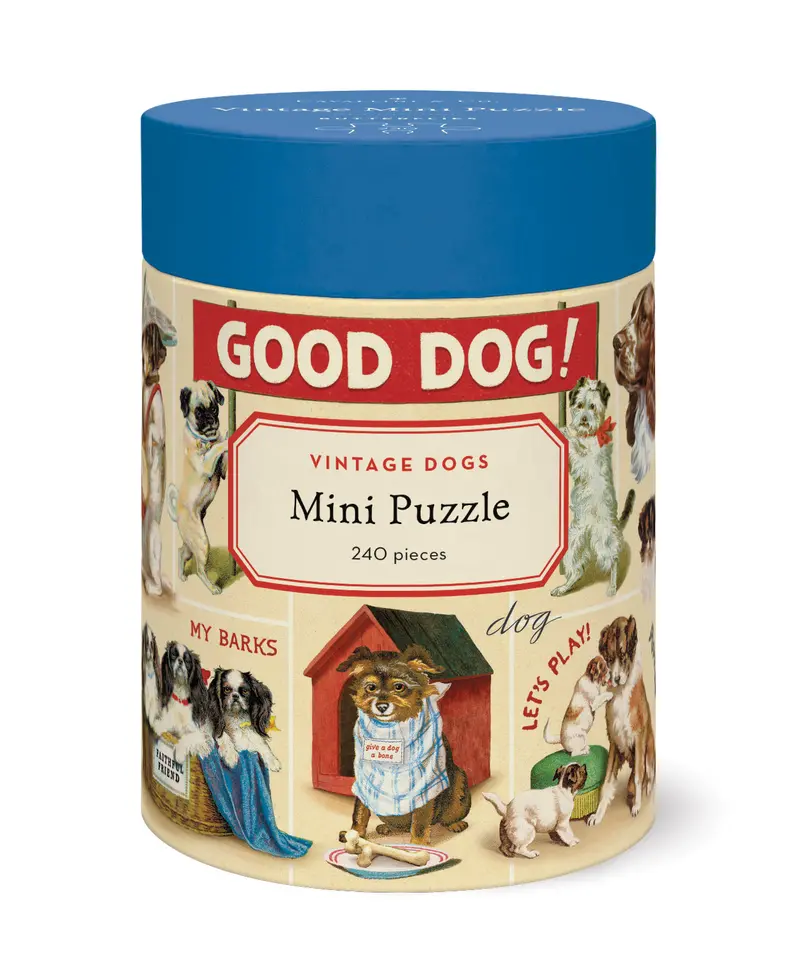 Cavallini & Co. Vintage Dogs 240 Piece Mini Puzzle 1