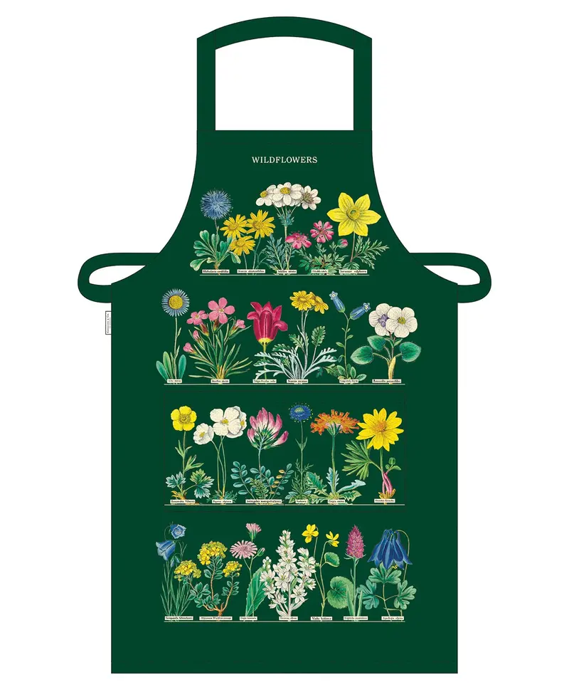 Cavallini & Co. Wildflowers Cotton Apron 1