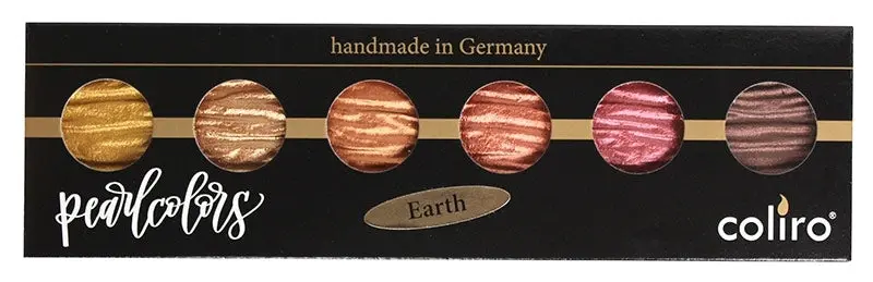 Coliro Pearlcolors Watercolor Set- Earth- Set Of 6 1