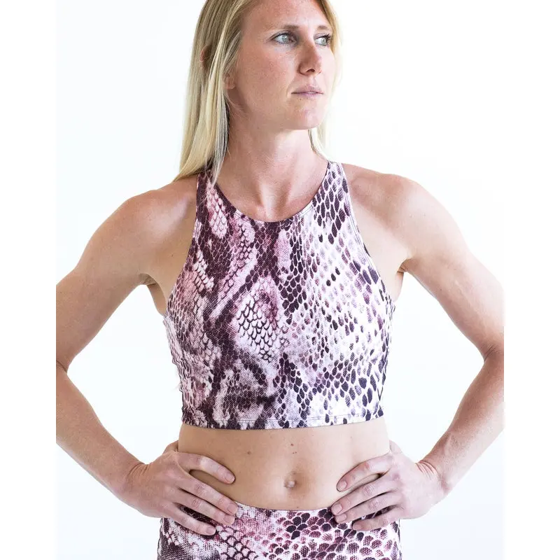 Colorado Threads Pink Snakeskin Crop Top *Final Sale* 1