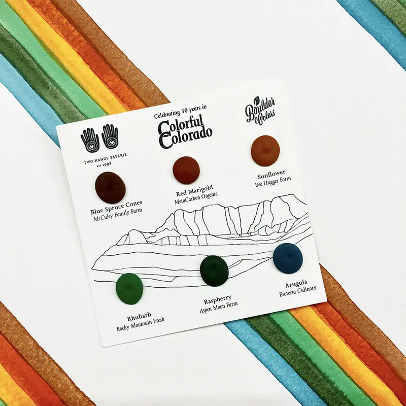 Colorful Colorado Watercolor Dot Card 1