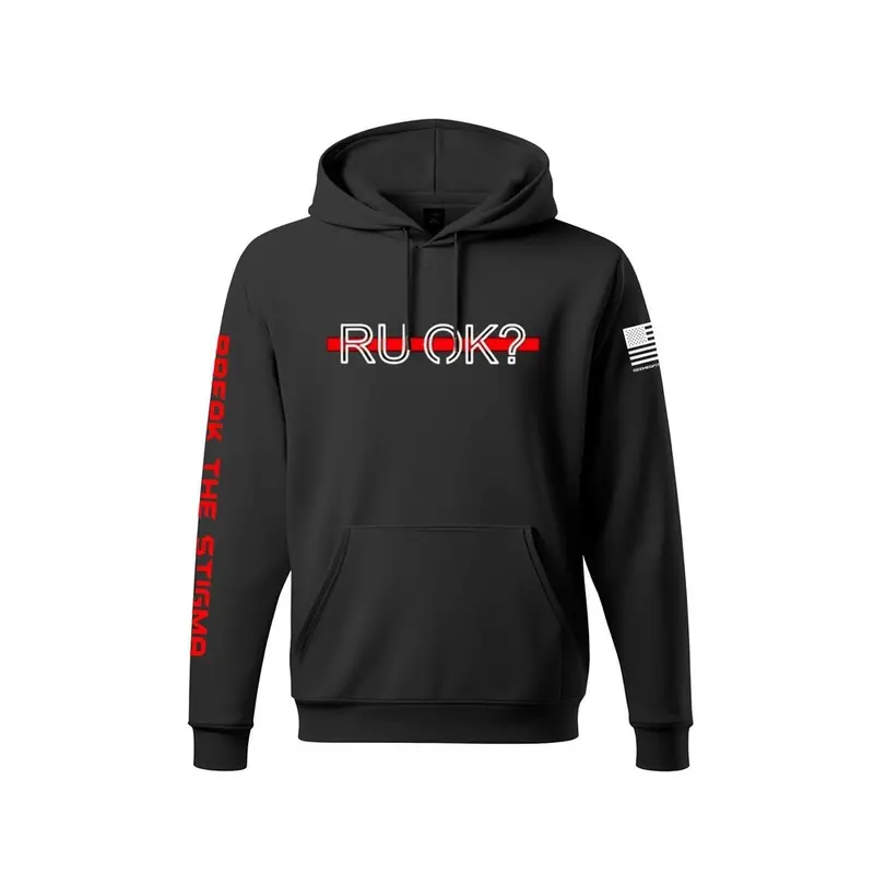 Deemedfit Women’S Stigma Breaking Hoodie- Red Line 1