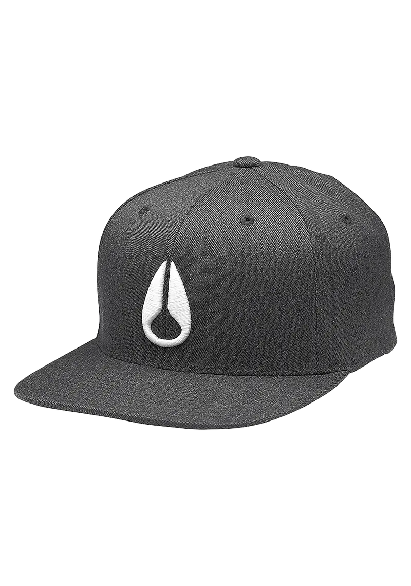 Deep Down Flexfit Athletic Fit Hat - Black Heather / White 1
