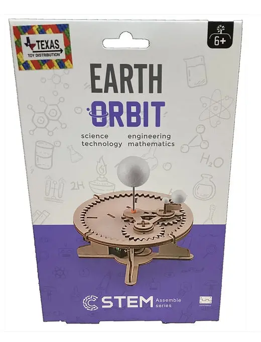 #Ff170637 Stem Wooden Earth Orbit Diy Construction Kit 1