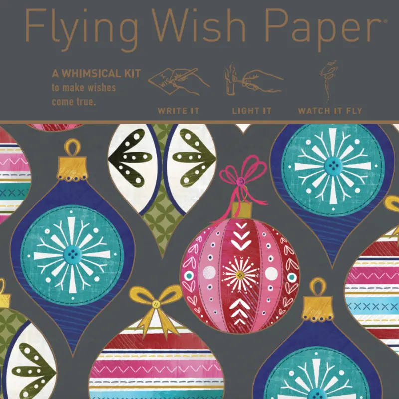 Flying Wish Paper- Fa La La La La Holiday Ornaments 1