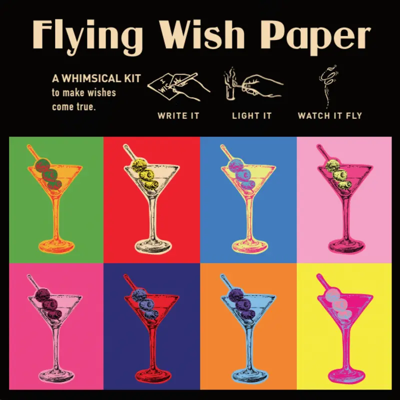 Flying Wish Paper- Martinis 1
