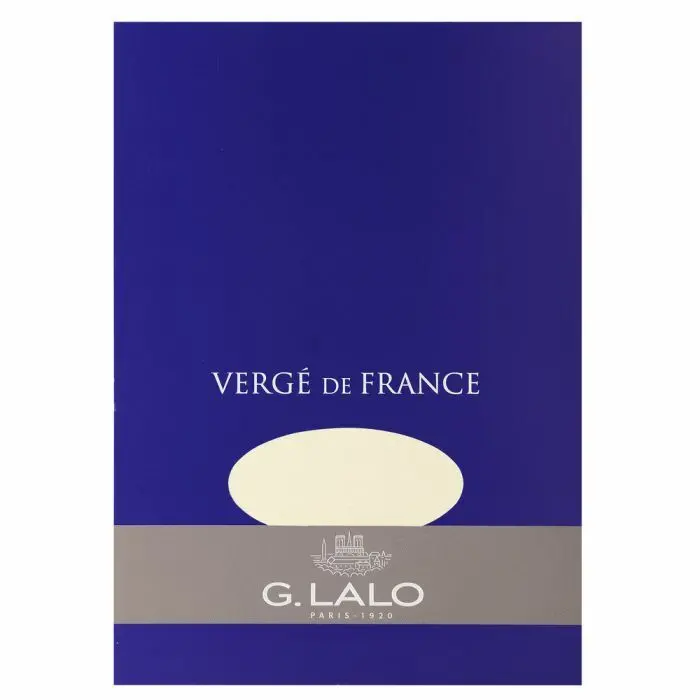 G. Lalo Verge De France Ivory Colored Writing Pad A5 Size- Blank- 50 Sheets 1
