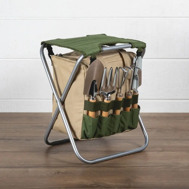 Gardener Folding Seat With Tools 1