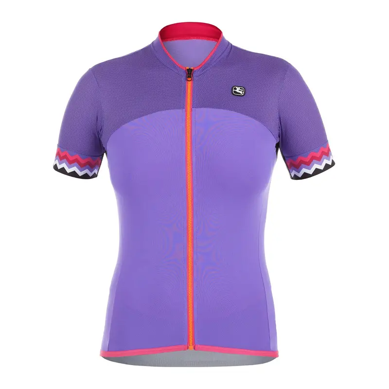 Giordana Lungo Zig Zag Women’s Cycling Jersey – Long-Sleeve Patterned Top