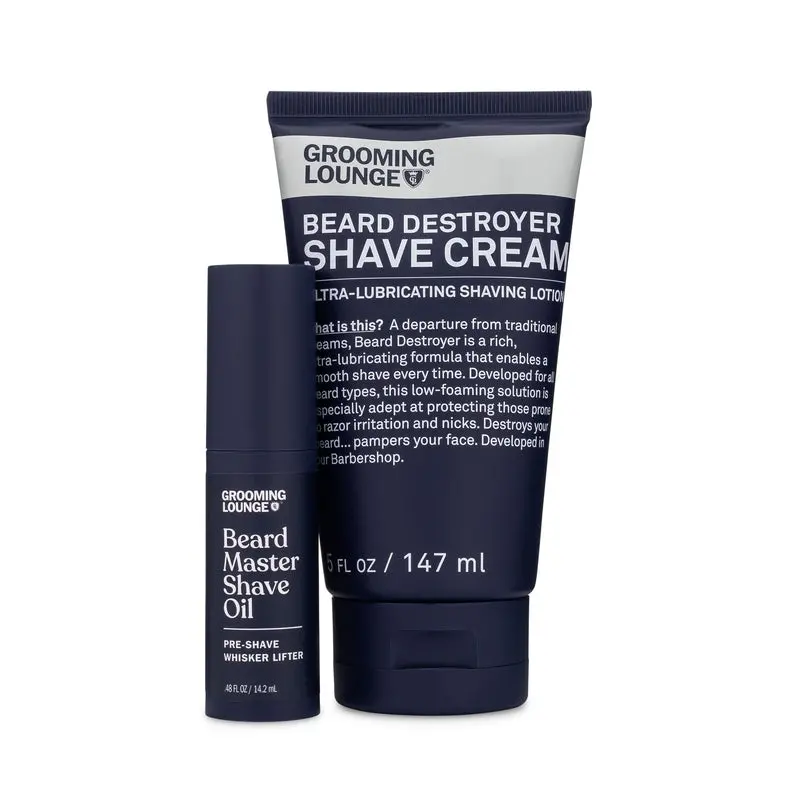Grooming Lounge Oil & Cream Shaving Cocktail Set (Save $7) 1