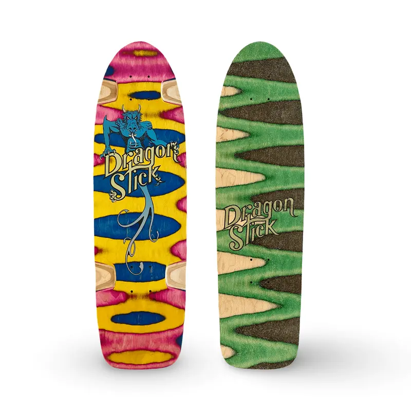Hand-Painted Cruiser Skateboard Deck 8.5X31 - Dragon Stick 1