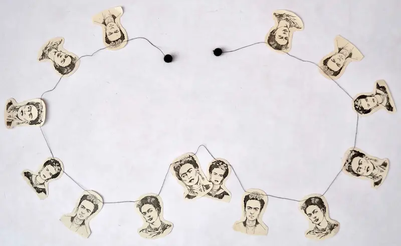 Handmade Lokta Paper Garland- Frida 1