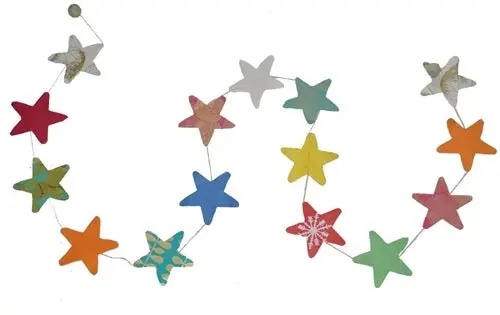 Handmade Lokta Paper Garland- Star 1