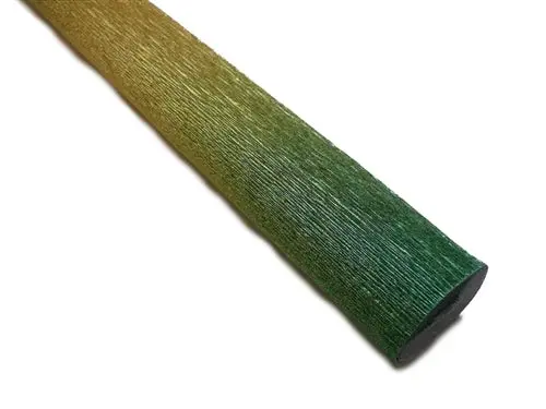 Heavyweight Crepe Paper- Metallic Nuanced Green And Gold 1