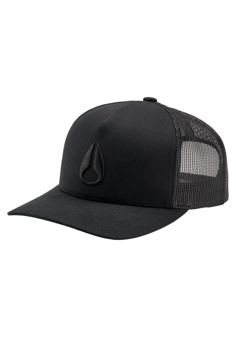 Iconed Trucker Hat - Black / Black 1