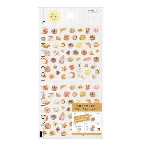 Japanese Mini Stickers- Bread 1