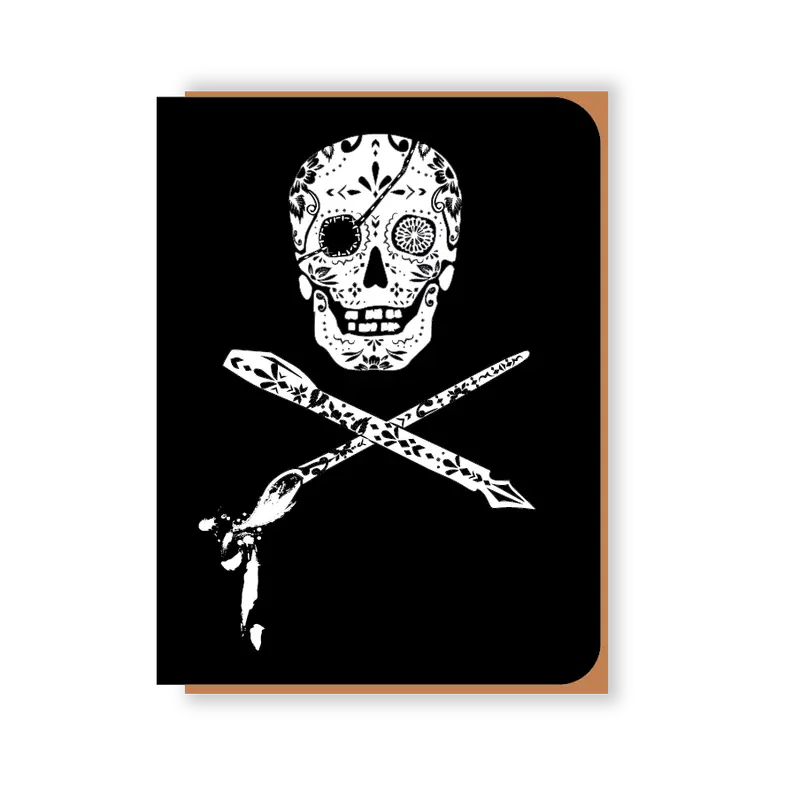 Jolly Roger Greeting Card 1