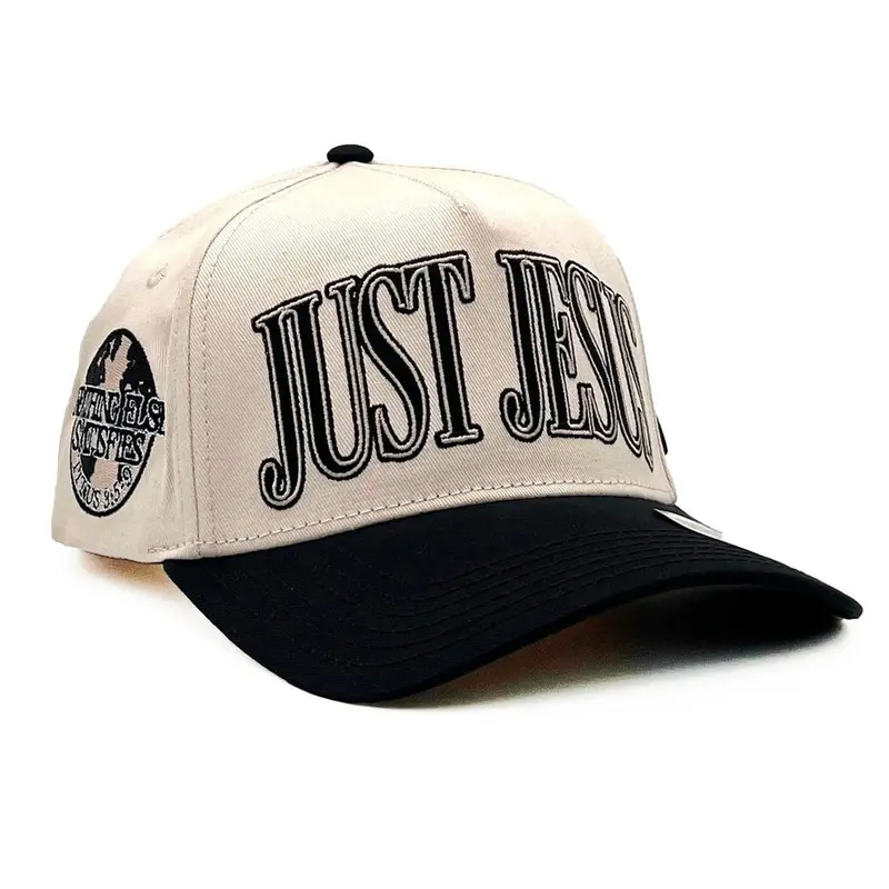‘Just Jesus’ Premium Snapback - Cream/Black 1
