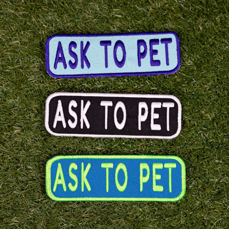 K9 Sport Sack Ask To Pet 2X6 Patch 1