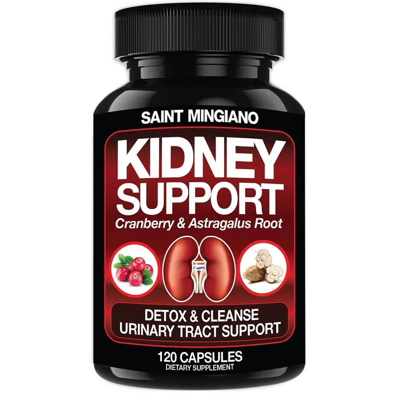 Kidney Support Cleanse Detox & Repair -120 Capsules - Cranberry & Astragalus Root Pills 1