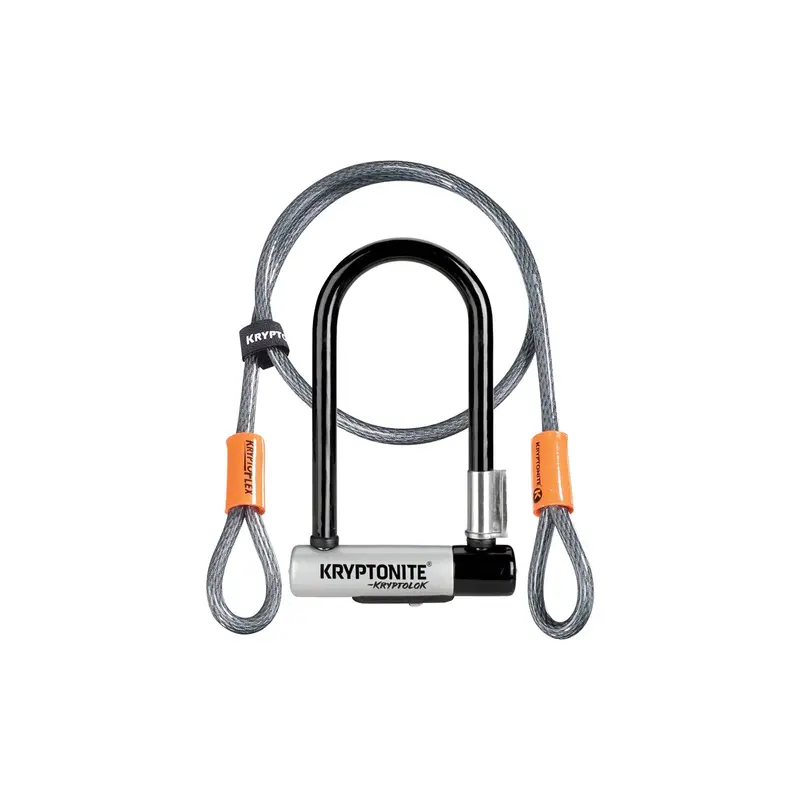 Kryptonite Kryptolok U-Lock 3.25"X7" W/4' Cable 1