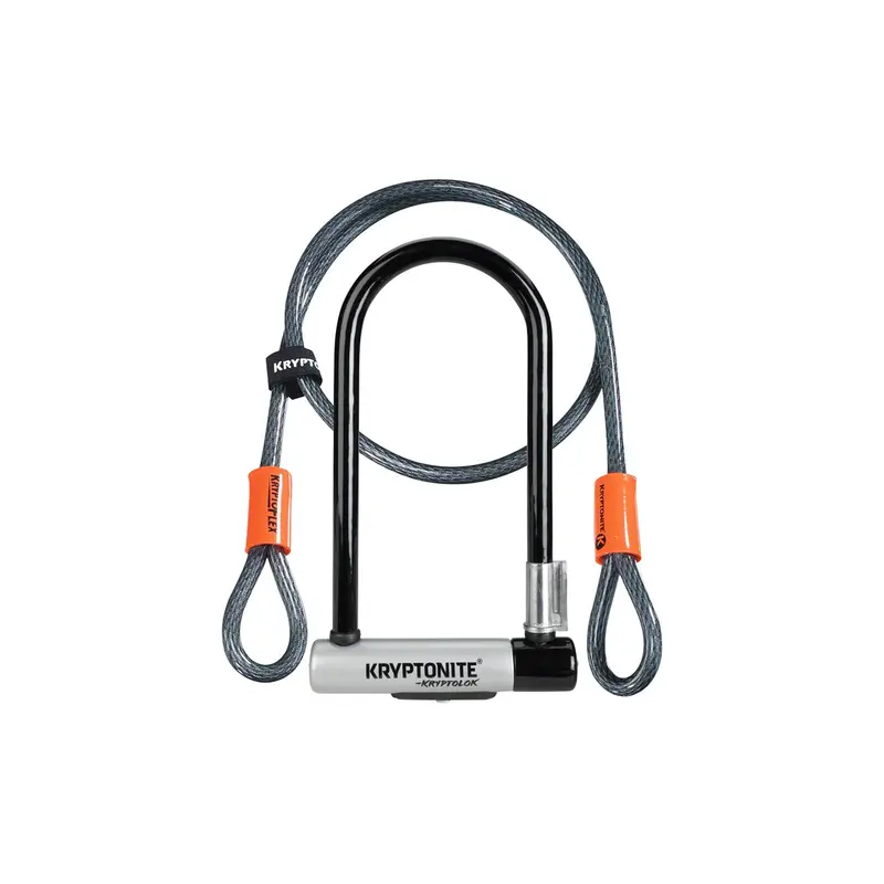 Kryptonite Kryptolok U-Lock W/ 4' Flex Cable 1