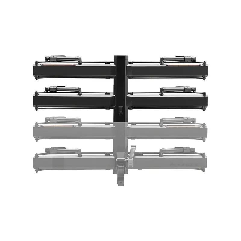Kuat Piston Pro X Add On Led Dual Ratchet Platform Rack With Kashima 2-Bike 1