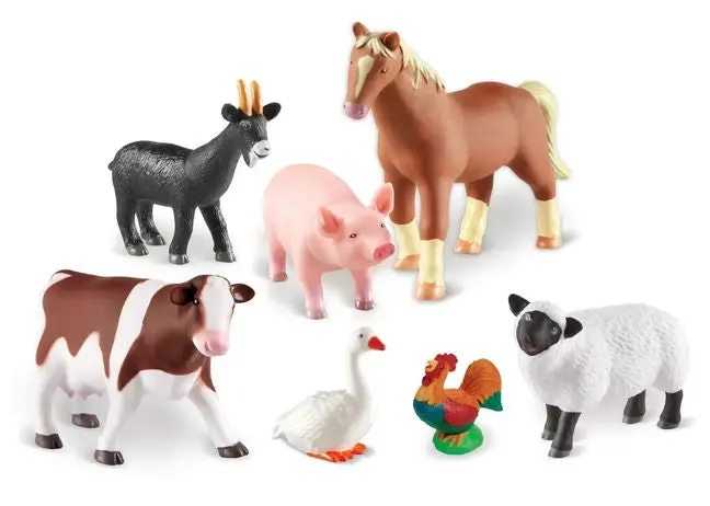 #Ler0694 Jumbo Farm Animals Set 1