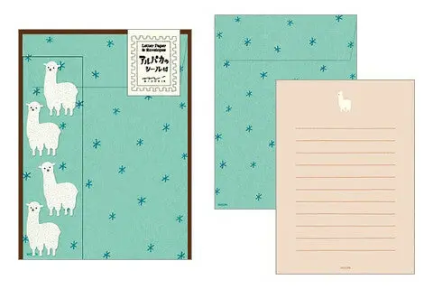 Midori Alpaca Letter Set With Stickers- Set Of 4 1