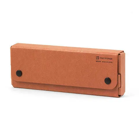 Midori Pulp Storage Pen Case In Red-Brown 1