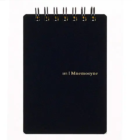 Mnemosyne Spiral Bound N185a A7 Blank Pocket Memo Pad- 3X4.6 Inches 1