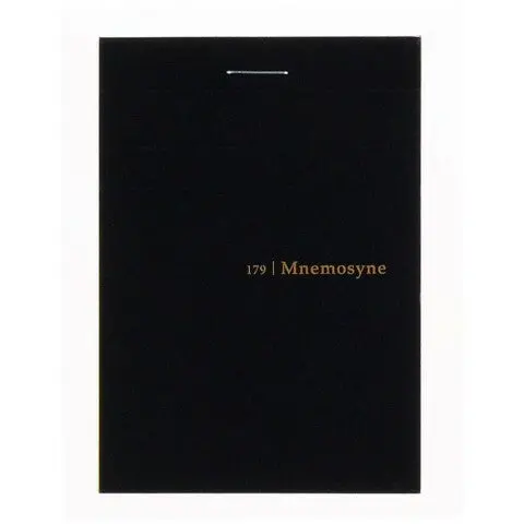 Mnemosyne Stitch Bound N179a A7 Grid Pocket Memo Pad- 2.9X4.1 Inches 1