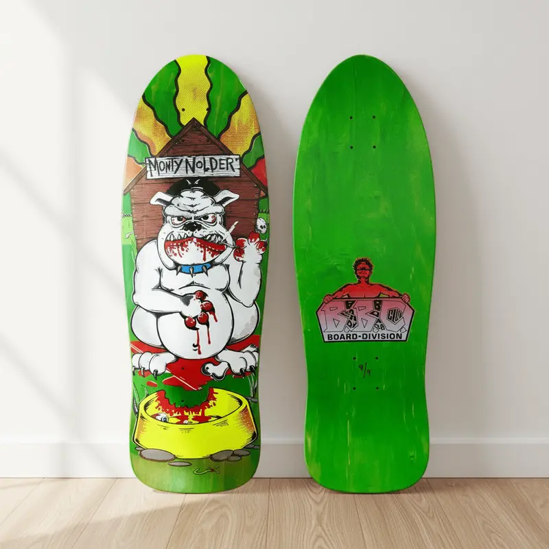 Monty Nolder Bbc Bulldog Limited Edition Hand-Painted Deck 1