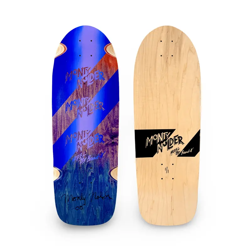 Monty Nolder Stripes One Of A Kind, Hand-Painted & Autogrpahed Deck 10"X30" (1 Of 1) 1