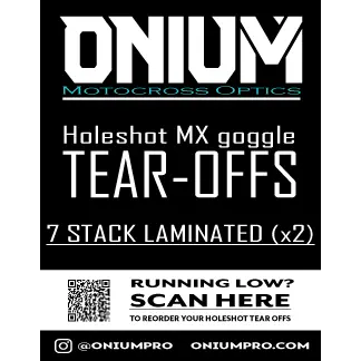 Onium Holeshot Laminated Tear-Offs 1