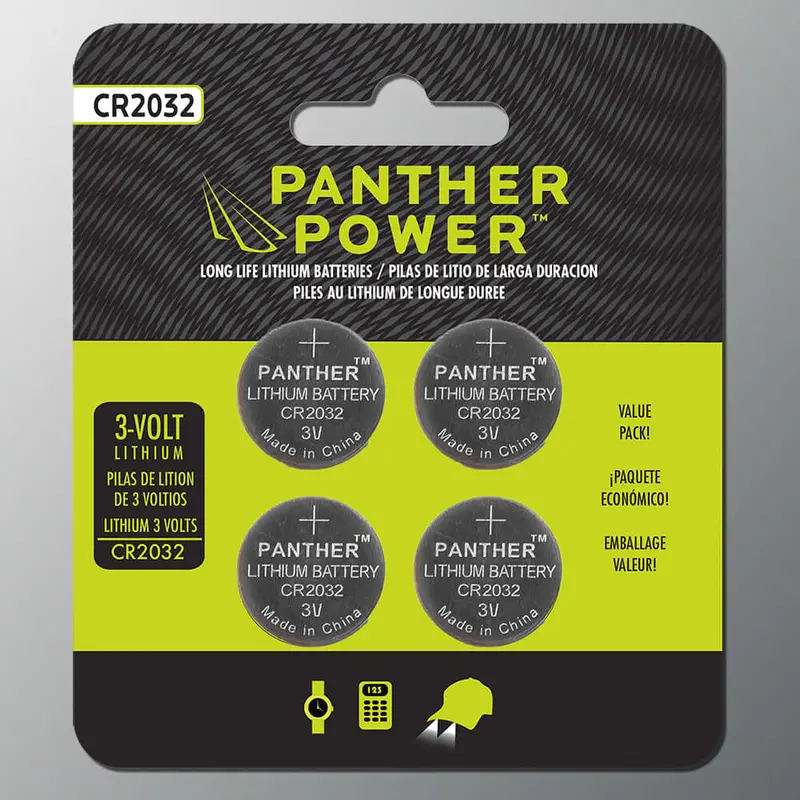 Panther Power Cr2032 4-Pack Batteries 1