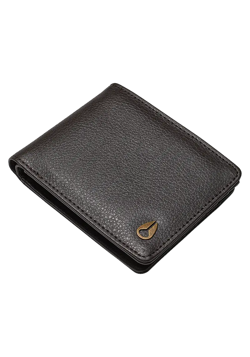 Pass Vegan Leather Wallet - Brown 1