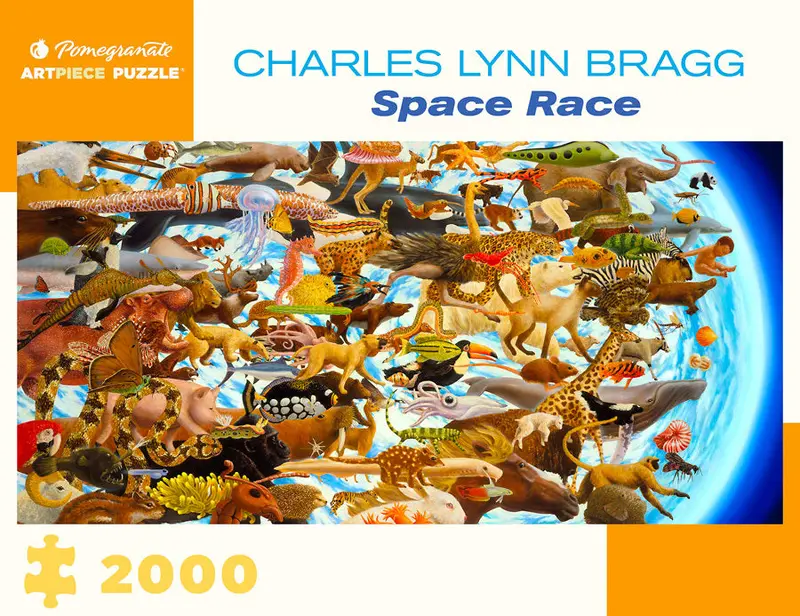 Pomegranate "Space Race" 2000 Piece Puzzle By Charles Lynn Bragg 1