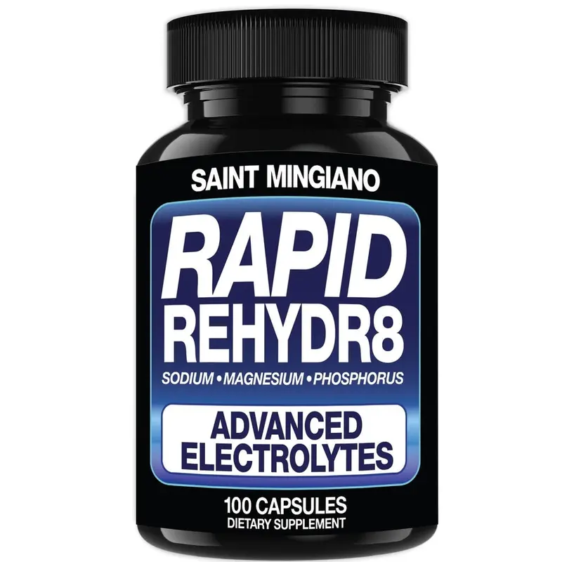 Rapid Rehydr8 Electrolyte Supplements 100 Capsules – Aid In The Prevention Of Cramping And Supports Muscle Endurance And Recovery 1