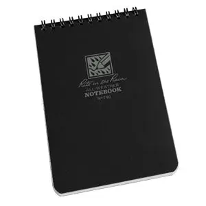 Rite In The Rain Spiral Notebook- Black- 4X6 1