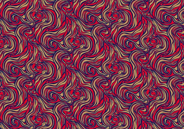 Rossi 1931 Letterpress Gold Metallic Marbled Design Paper- Scarlet Red 1