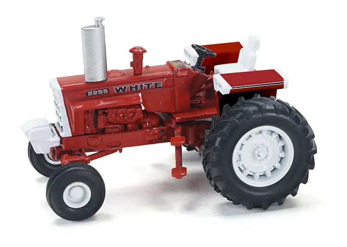 #Sct975 1/64 White 2255 Open Station Tractor, Red 1