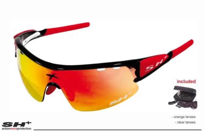 Sh+ Sunglasses Rg 4600 Air Black/Red 1