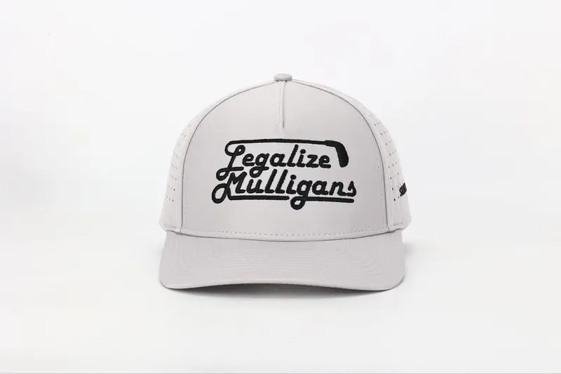 Shank It Golf Legalize Mulligans Gray Golf Hat 1