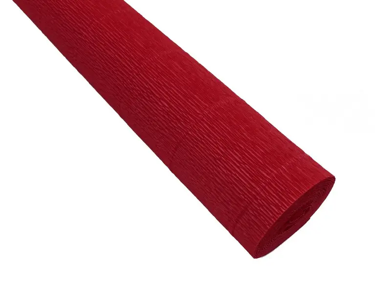 Solid Color Heavyweight Crepe Paper- Scarlet Red 1